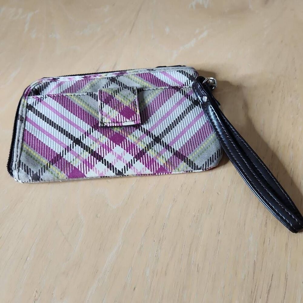 Thirty one plaid wallet wristlet